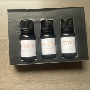 ESSENTIAL OIL SET OF 3 - Sweet Orange 10 ML AROMATHERAPY SET NEW